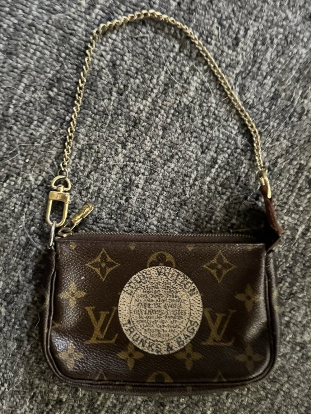 Louis Vuitton Monogram Mini Pochette with Gold Chain trunk limited edition